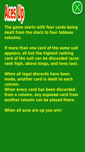 Classic Aces Up Solitaire UN screenshot 2