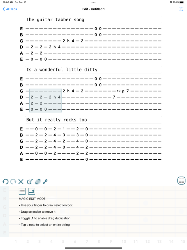 ‎Guitar Tab Maker Screenshot