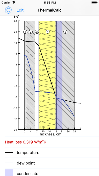 Thermal Transmittance Calc Screenshot