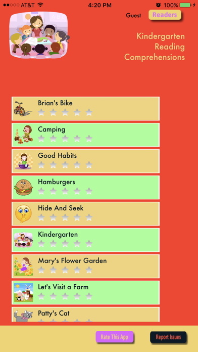 Screenshot #1 pour Super Reader - Kindergarten