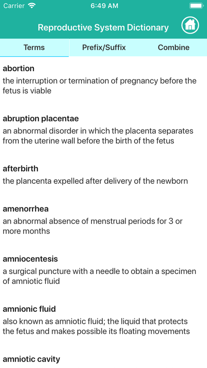 Reproductive Medical Terms