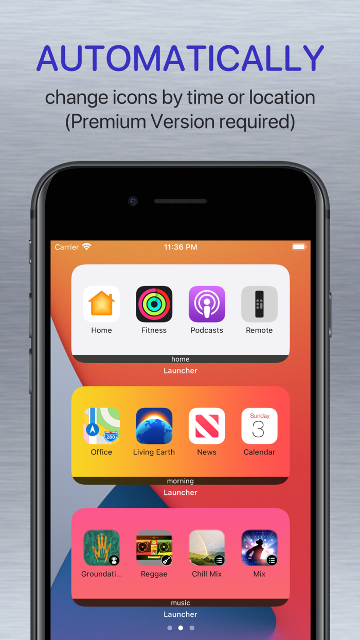 Launcher with Multiple Widgets