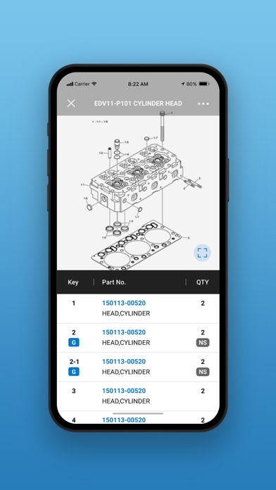 HDI Engine Parts Catalog Screenshot