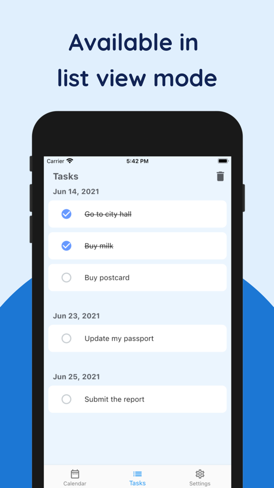 #3. Simple To-Do Calendar (iOS) 由: NAOYA ONO