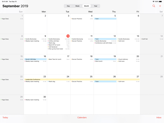 Agenda iPad app afbeelding 2