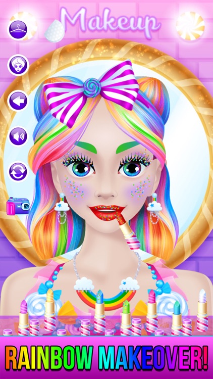 Rainbow Unicorn Candy Salon screenshot-4