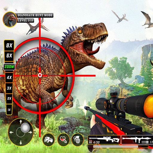 Wild Dinosaur Hunting-Gun Game icon