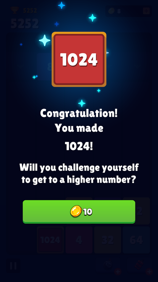 #5. Drop Number: Merge Puzzle (iOS) By: Serhii Hryn