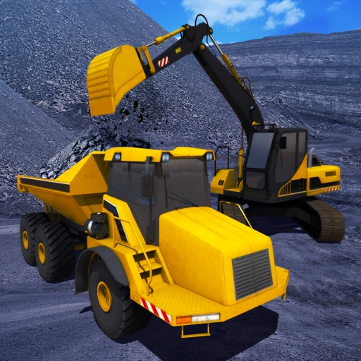 Heavy Machines & Mining Truck Icon