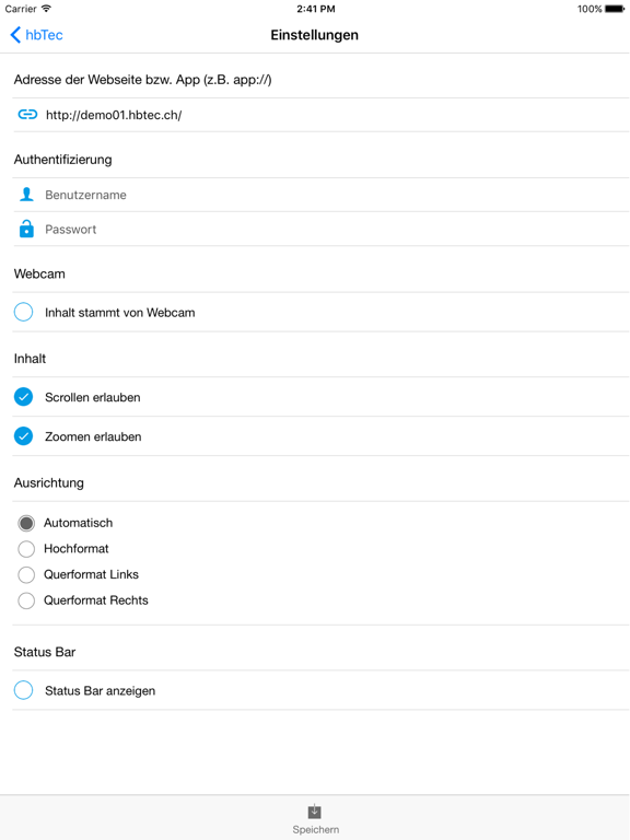 hbTec app screenshot 3
