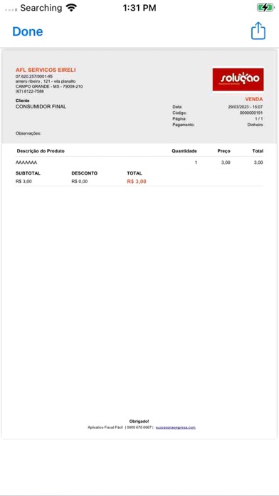 Fiscal Facil Screenshot