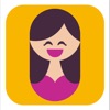 Divorced Girl Smiling icon