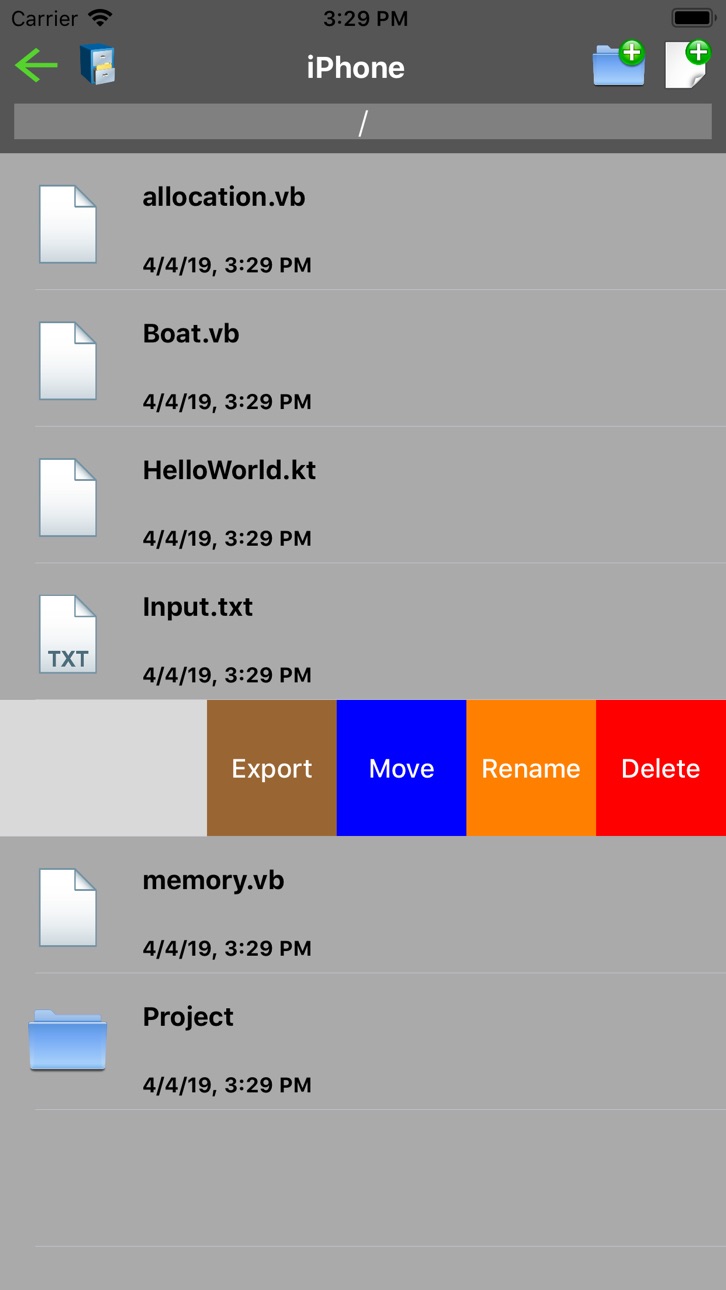 iPhone screenshot