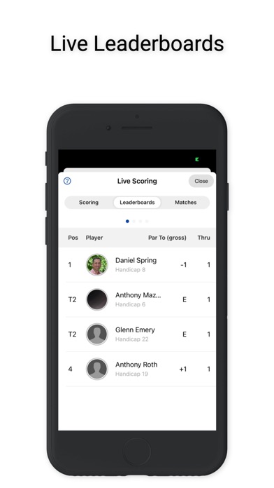 Double Ace Golf - Live Scoring Screenshot