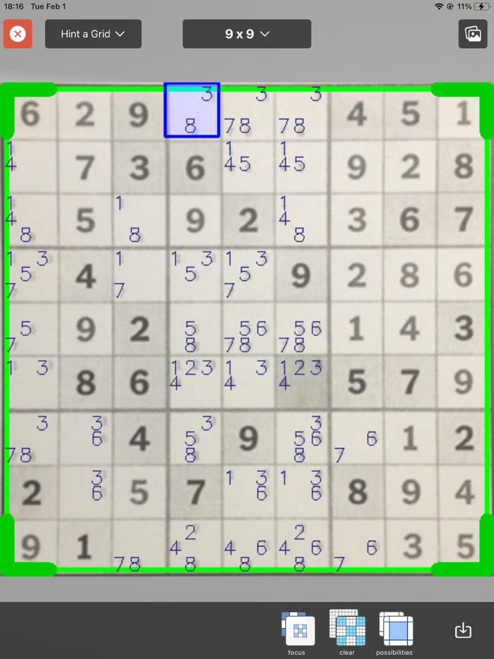 Sudoku Solver Realtime Camera
