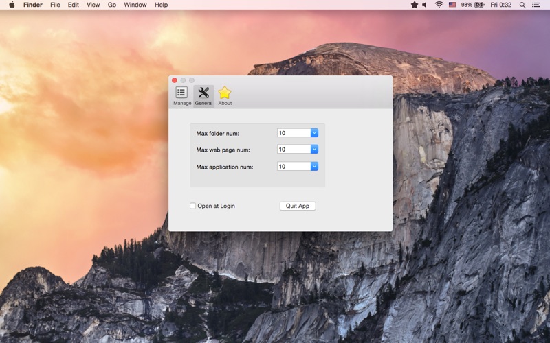 App screenshot