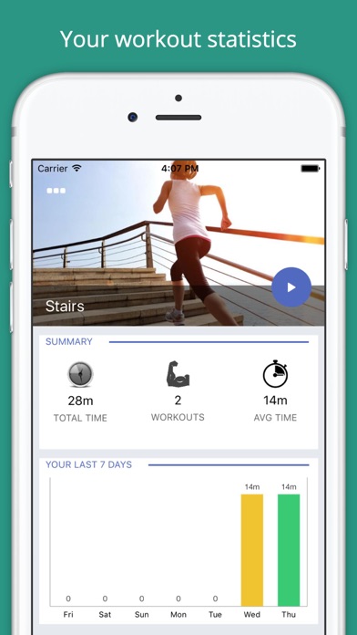 Screenshot #1 pour Stairs Workout Challenge