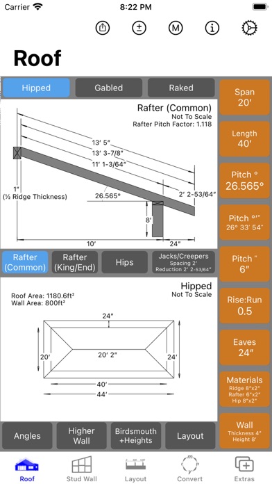 RoofCalc - Roofing Calculator Screenshot