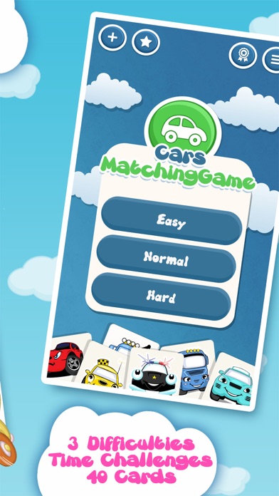 Matching family game: Cars Screenshot