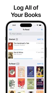 reading list: book tracker iphone screenshot 1
