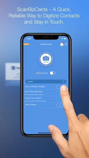 Screenshot von ScanBizCards auf dem iPhone 1