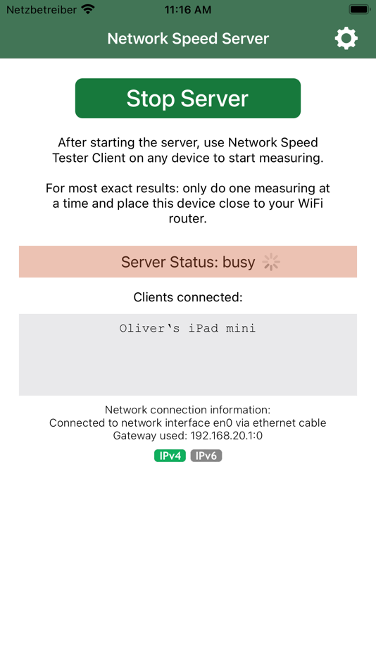 Network Speed Tester Server - 1.1.1 - (iOS)