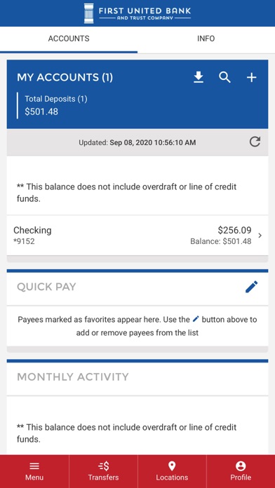 First United Mobile Banking Screenshot
