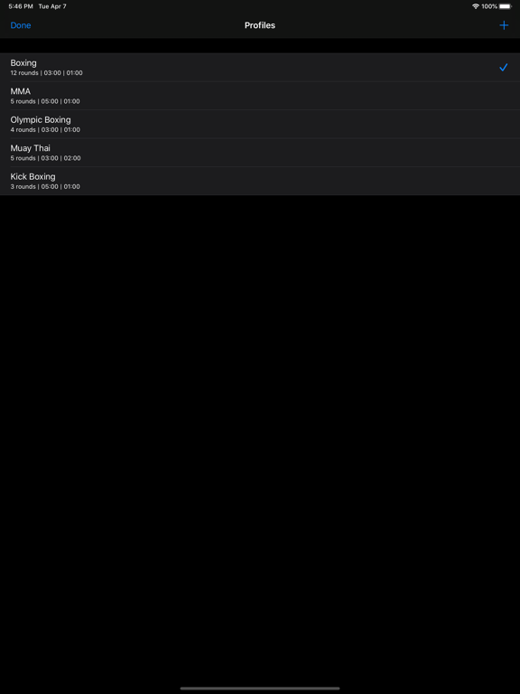 Gymborg Boxing Timer iPad screenshot 7 - Sports app