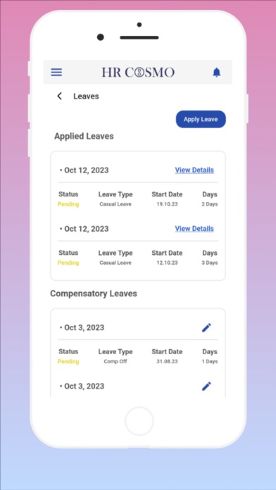 HR COSMO EMPLOYEE Screenshot