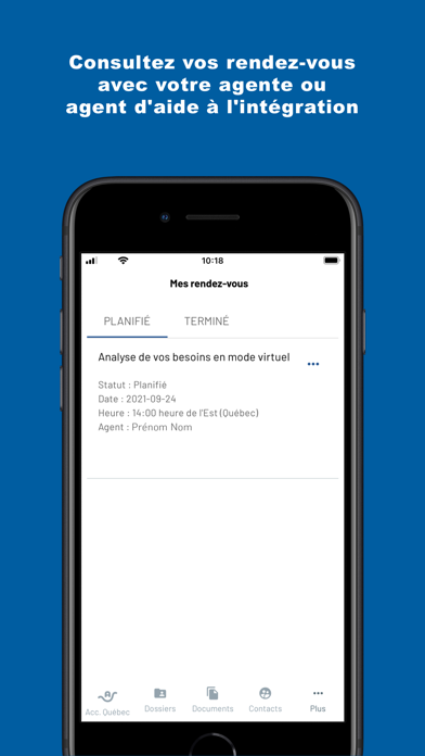 Accompagnement Québec Screenshot
