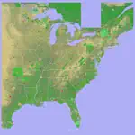 Scenic Map Eastern USA App Cancel