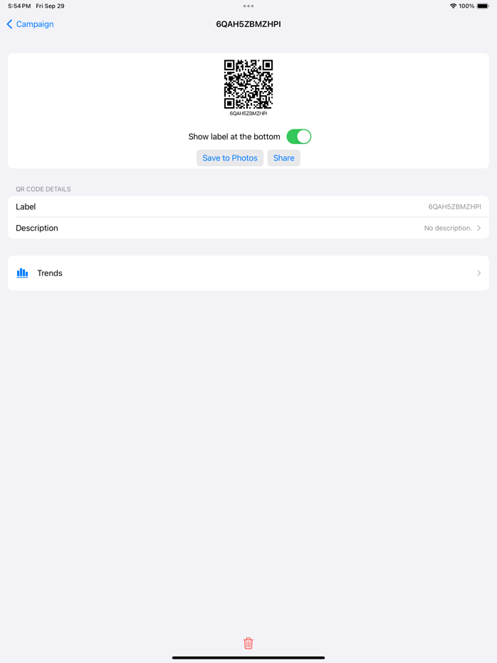 QRLinks QR code generator