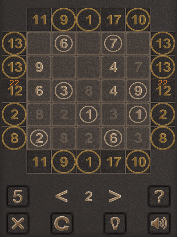 Numbers Sigma Puzzle iPad screenshot