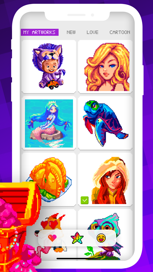 #3. Magico: Fun Pixel Art Coloring (iOS) 由: Vadim Gladkikh