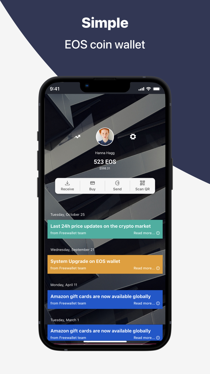 EOS coin Wallet by Freewallet