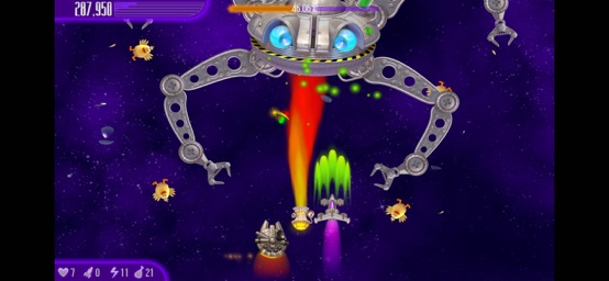 Screenshot of Chicken Invaders 4