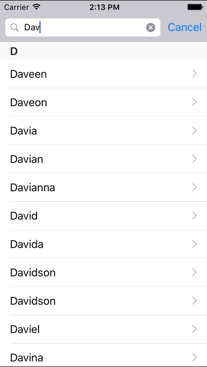 Baby Names - English