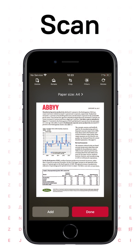#1. FineReader: PDF Scanner & OCR (iOS) 由: ABBYY USA Software House Inc