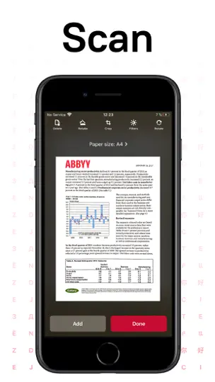 Captura de pantalla de FineReader: PDF Scanner & OCR en iPhone 1
