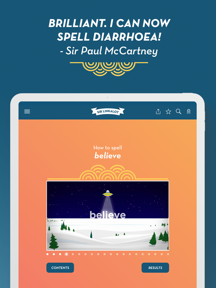 Sir Linkalot Spelling