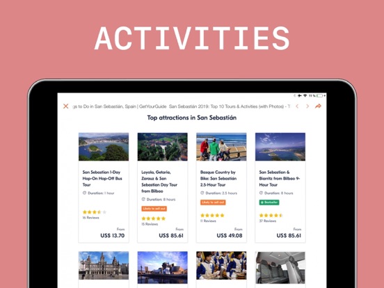 San Sebastián Travel Guide iPad screenshot 6 - Navigation app
