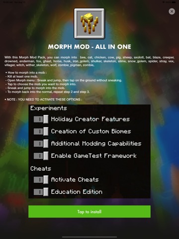 MCPE ADDONS - MORPH MODS •のおすすめ画像3