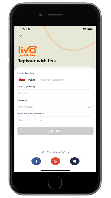 Liva Insurance Screenshot