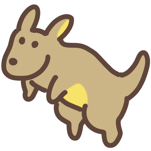 cute kangaroo sticker