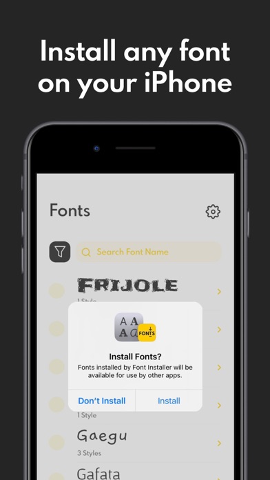 Fonts for iPhones & iPads App Screenshot