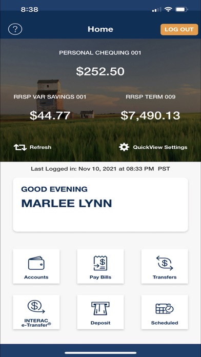 WestobaGO Mobile Banking App Screenshot