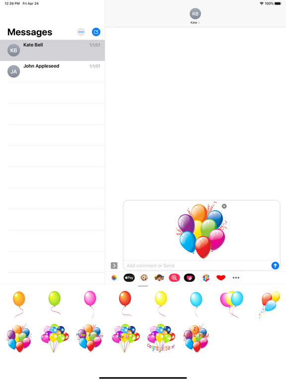 Screenshot #5 pour Best Balloon stickers & emoji