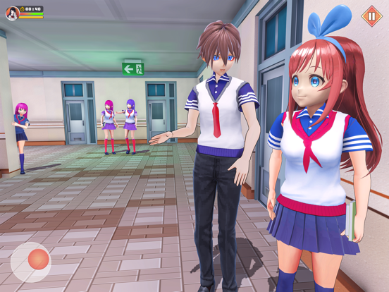 Anime School Girl Love Life 3D iPad screenshot 4 - Games app
