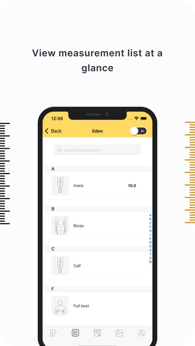 Dress Measurement Screenshot