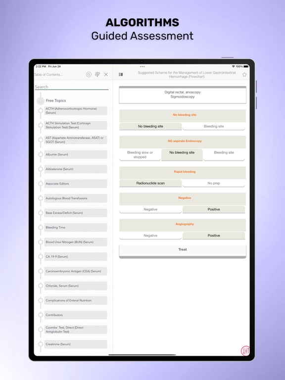 Surgery On Call (LANGE) iPad screenshot 4 - Medical app